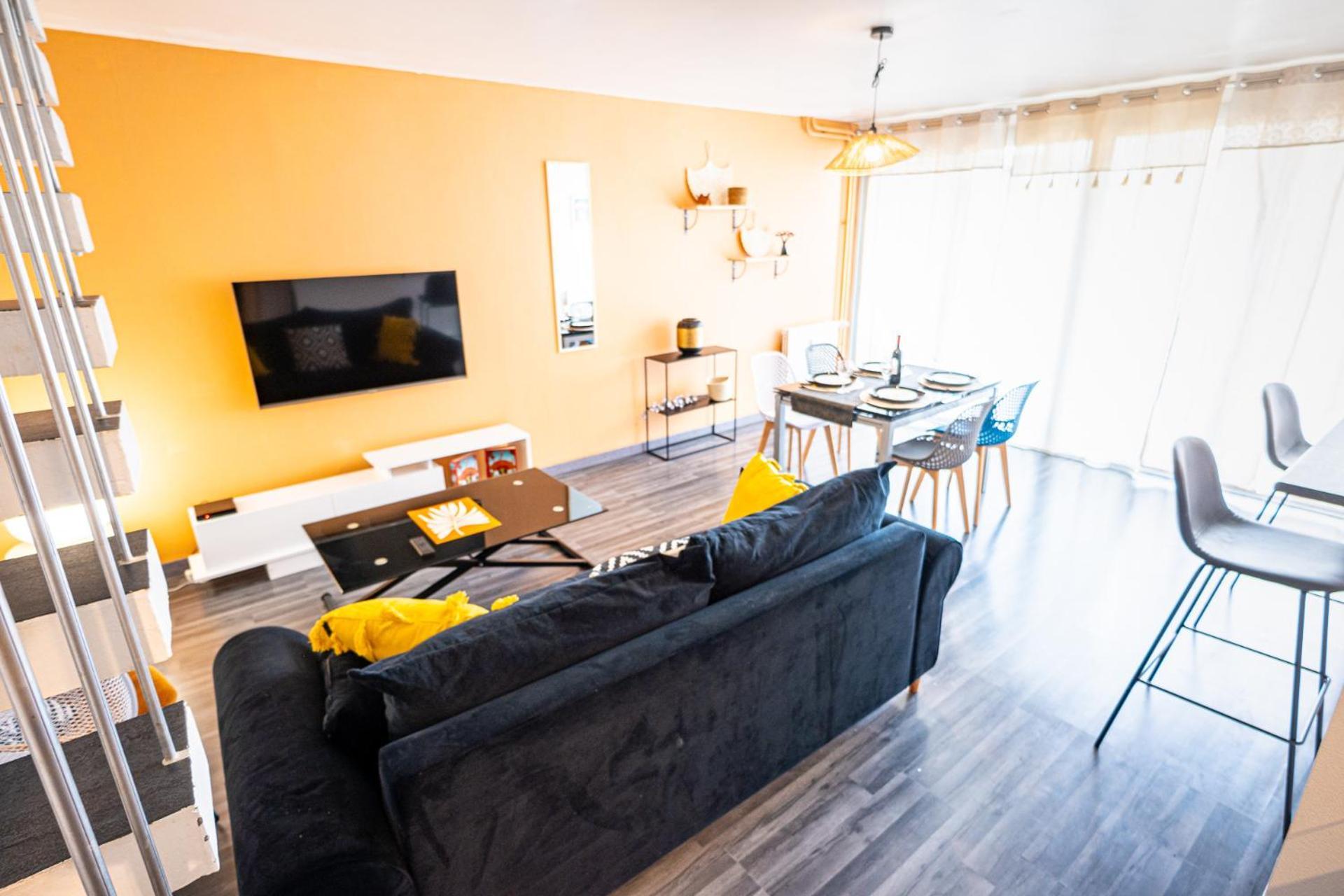 Appartement Duplex- T2 Barcelona Pop - Terrasses - Parking - Vue Canal Toulouse